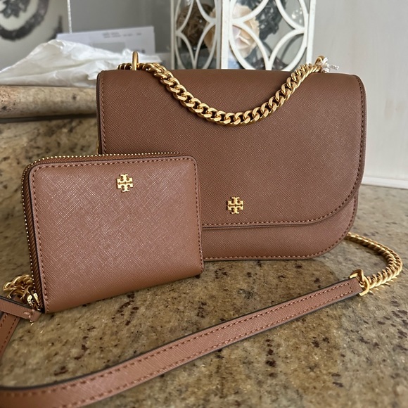 New Tory Burch Emerson shoulder bag and matching wallet - Picture 3 of 11
